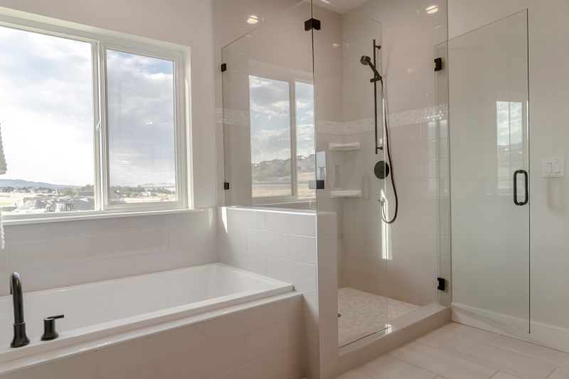 Glass Enclosed Bathtub